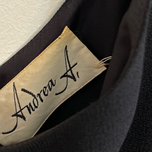 Andrea A. 1960’s Vintage Tiered Black Satin Ribbon Sleeveless Dress - Picture 12 of 12